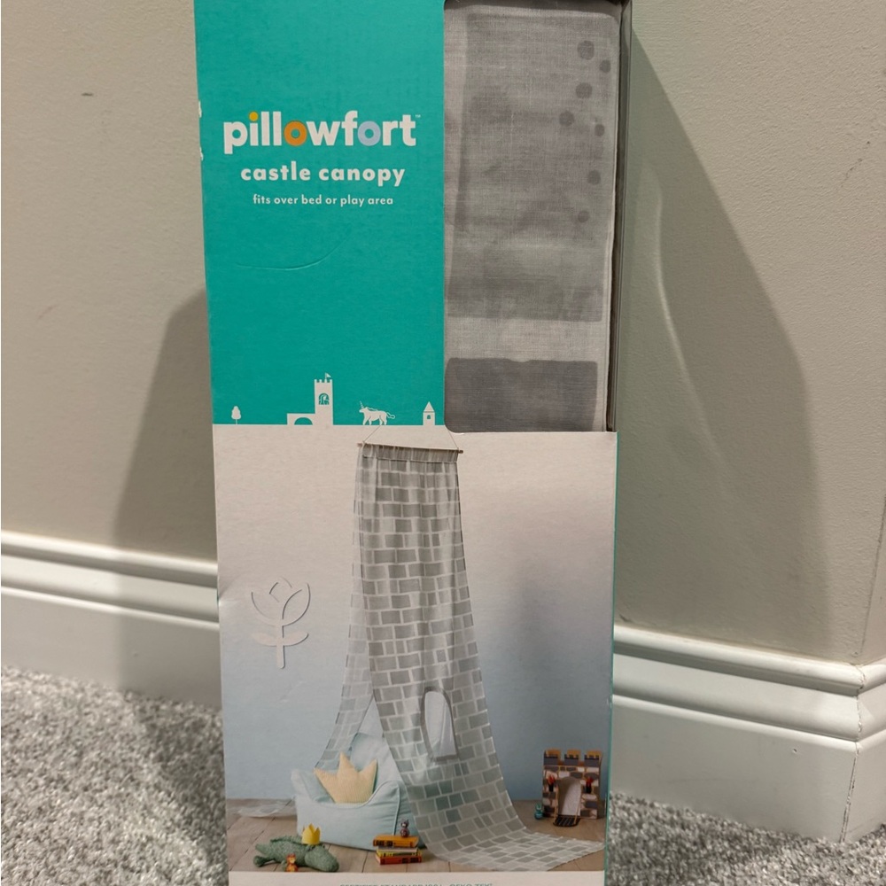 Pillowfort Gray Brick Castle Canopy